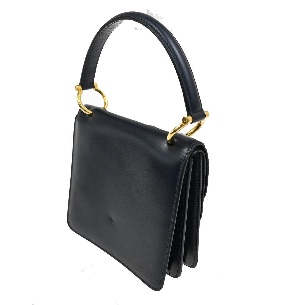 Celine Gancini Handbag Leather