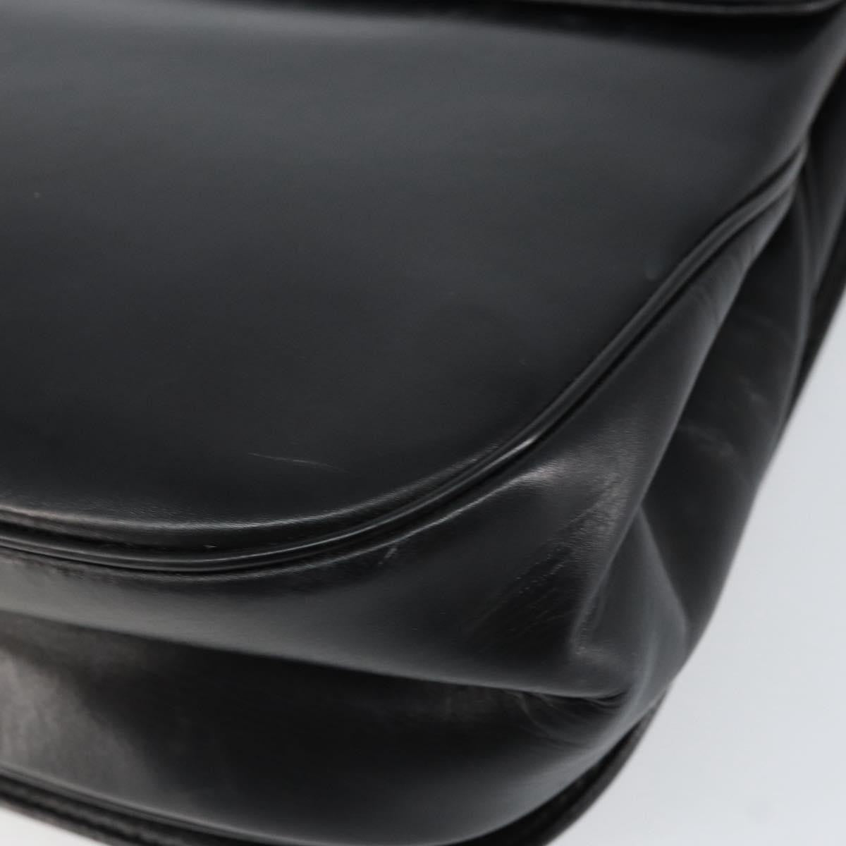 Christian Dior Vintage Chain Flap Shoulder Bag Leather