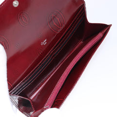 Cartier Happy Birthday Long Wallet Patent leather