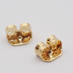 Chanel CC Square Stud Earrings Metal with Enamel