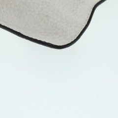 Fendi Mania Logo Zip Pouch Inlaid Leather