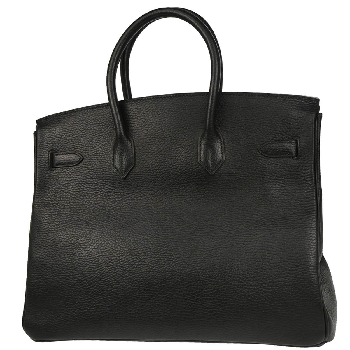 Hermes Birkin Handbag Black Ardennes with Gold Hardware