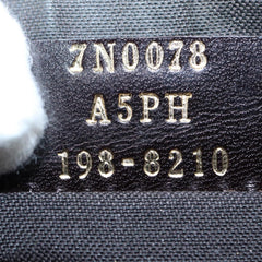 Fendi Mania Logo Zip Pouch Inlaid Leather