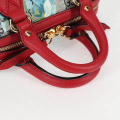 Gucci Convertible Boston Bag Blooms Print GG Coated Canvas