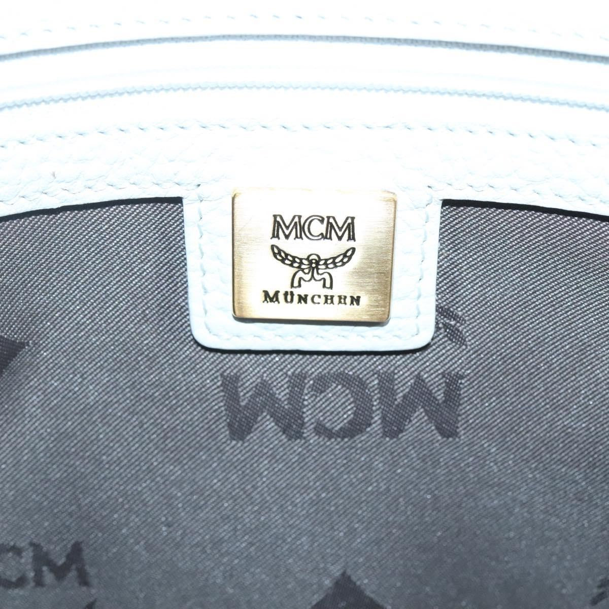 MCM Visetos Handbag Canvas and Leather