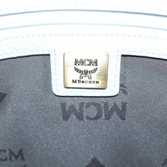 MCM Visetos Handbag Canvas and Leather