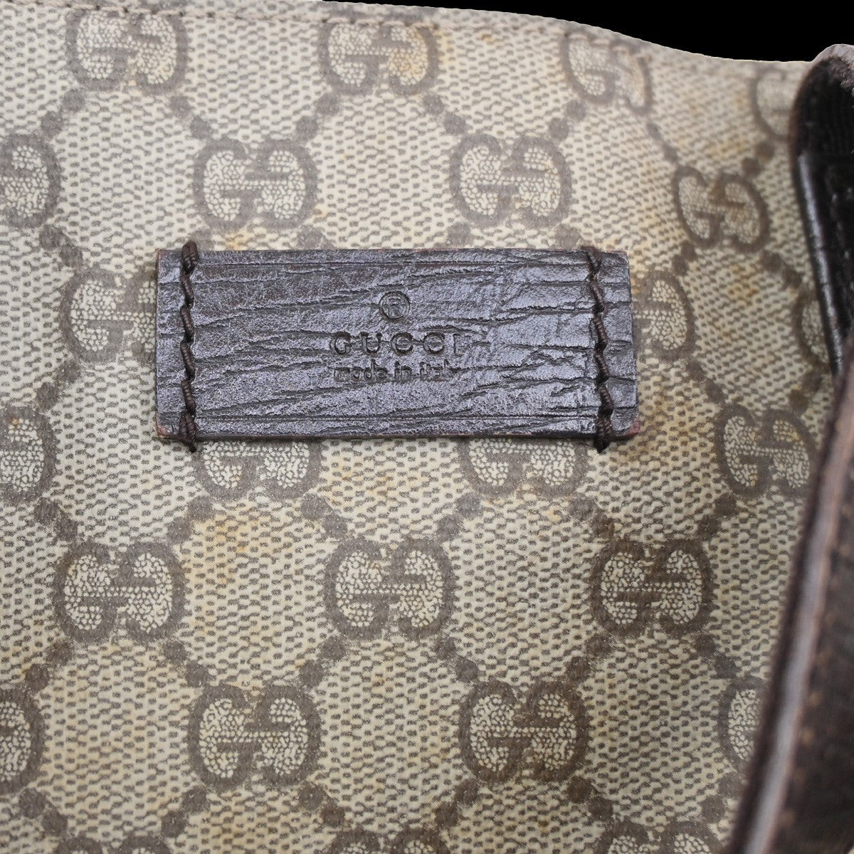 Gucci Belted Tote GG Coated Canvas