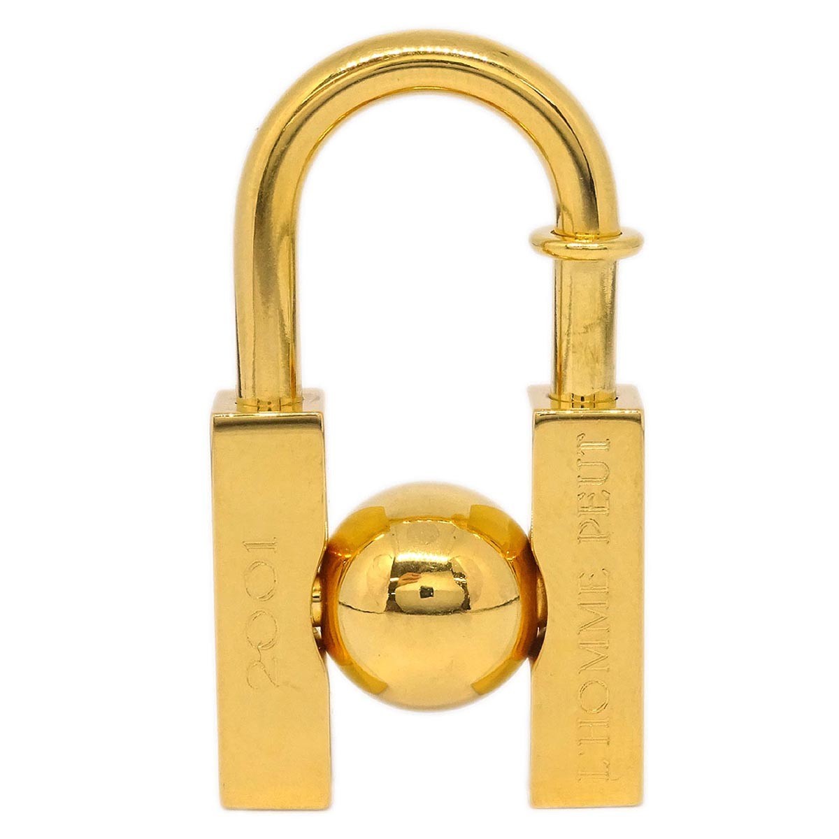 Hermes LHomme Peut Embellir La Terre Cadena Lock Charm Metal
