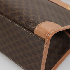 Celine Vintage Macadam Handbag Canvas and Leather