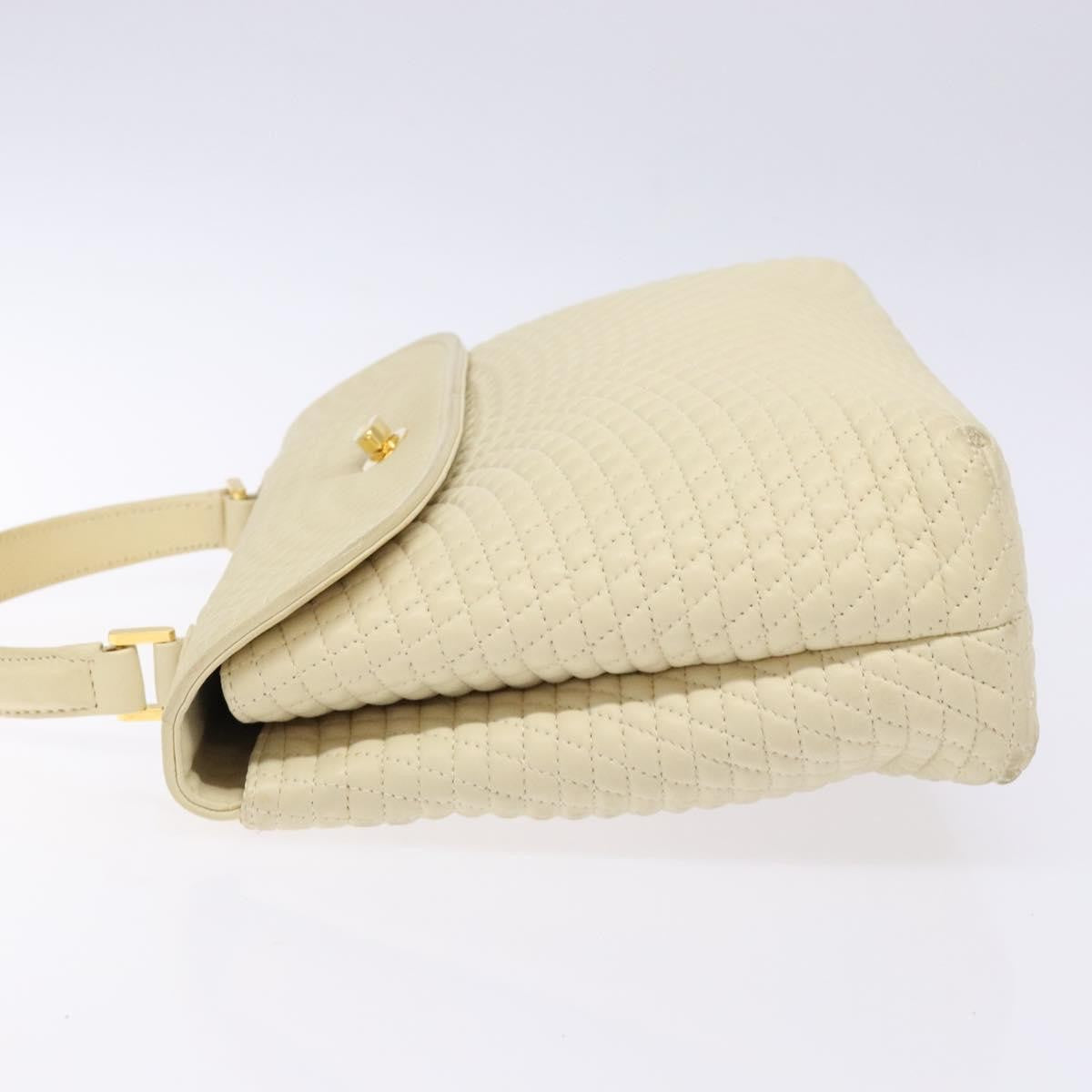 Bally Vintage Flap Handbag Quilted Leather