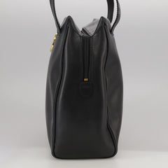 Celine Circle Logo Handbag Leather