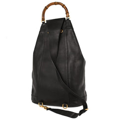 Gucci Vintage Bamboo Sling Backpack Leather