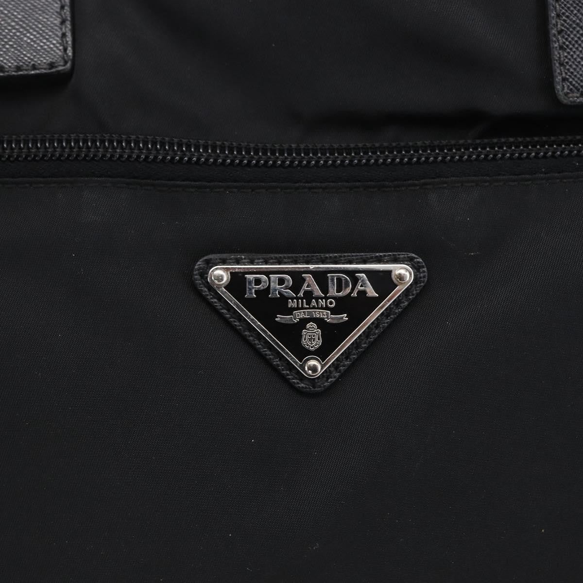 Prada Convertible Front Zip Briefcase Tessuto with Saffiano Leather
