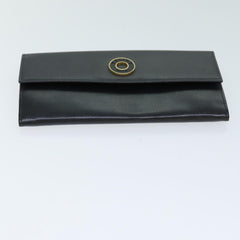 Celine Circle Logo Compact Wallet Leather