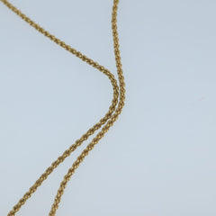 Christian Dior CD Pendant Necklace Metal