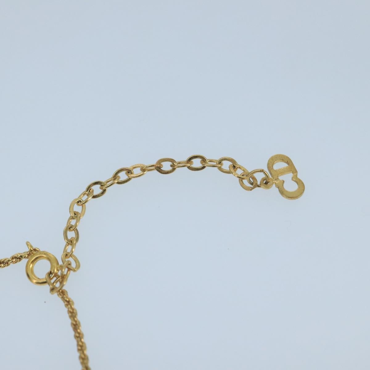 Christian Dior CD Pendant Necklace Metal