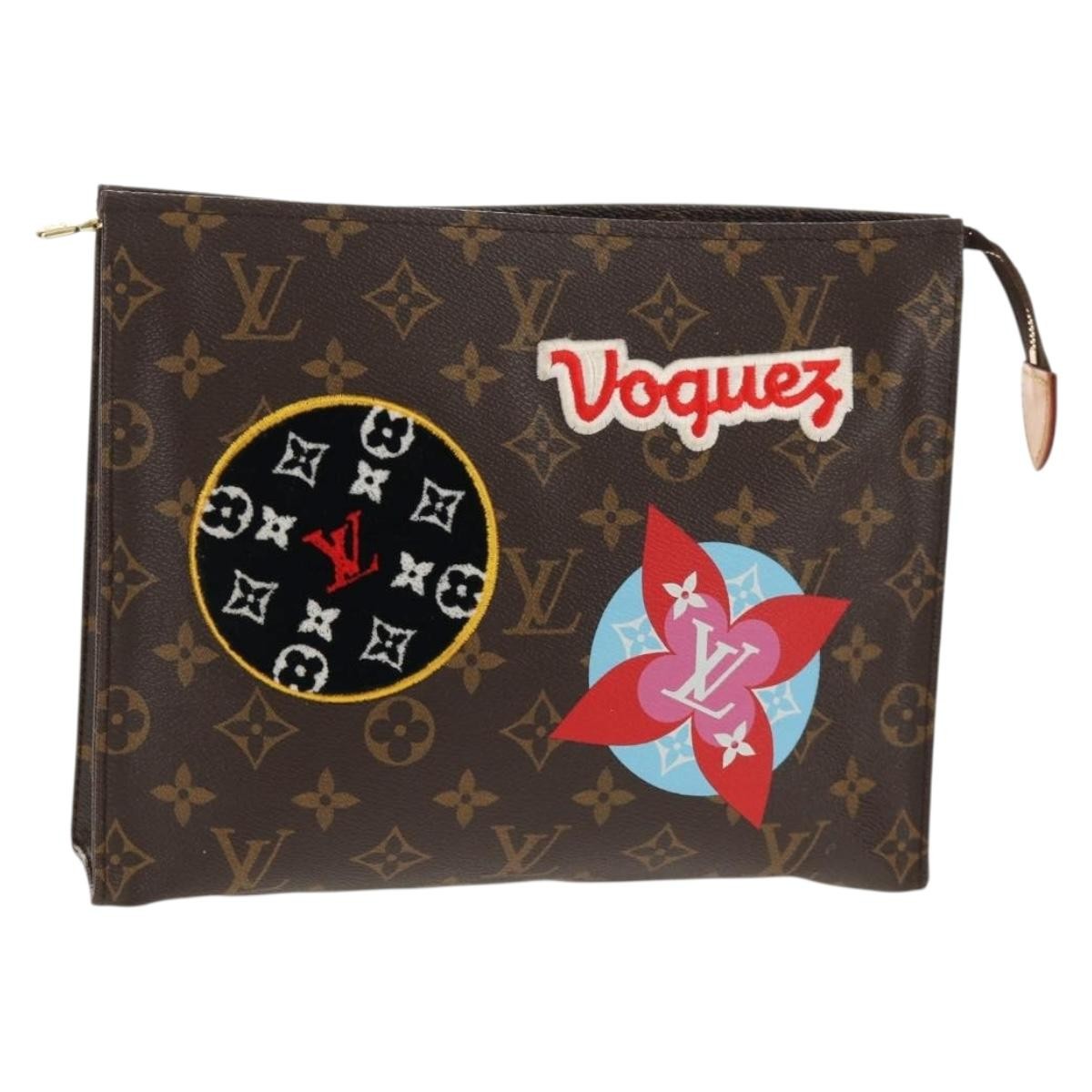 Louis Vuitton Toiletry Pouch Limited Edition Patches Monogram Canvas