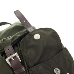 Prada Double Front Pocket Backpack Tessuto