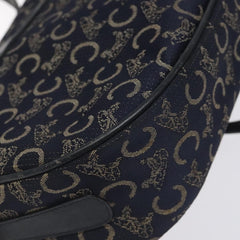 Celine C Sulky Shoulder bag Canvas and Leather