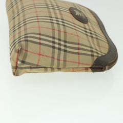 Burberry Nova Check Chain Satchel Leather