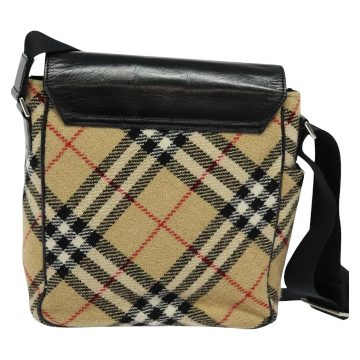 Burberry Flap Shoulder Bag Nova Check Coated Canvas