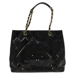 Chanel CC Chain Tote Perforated Patent