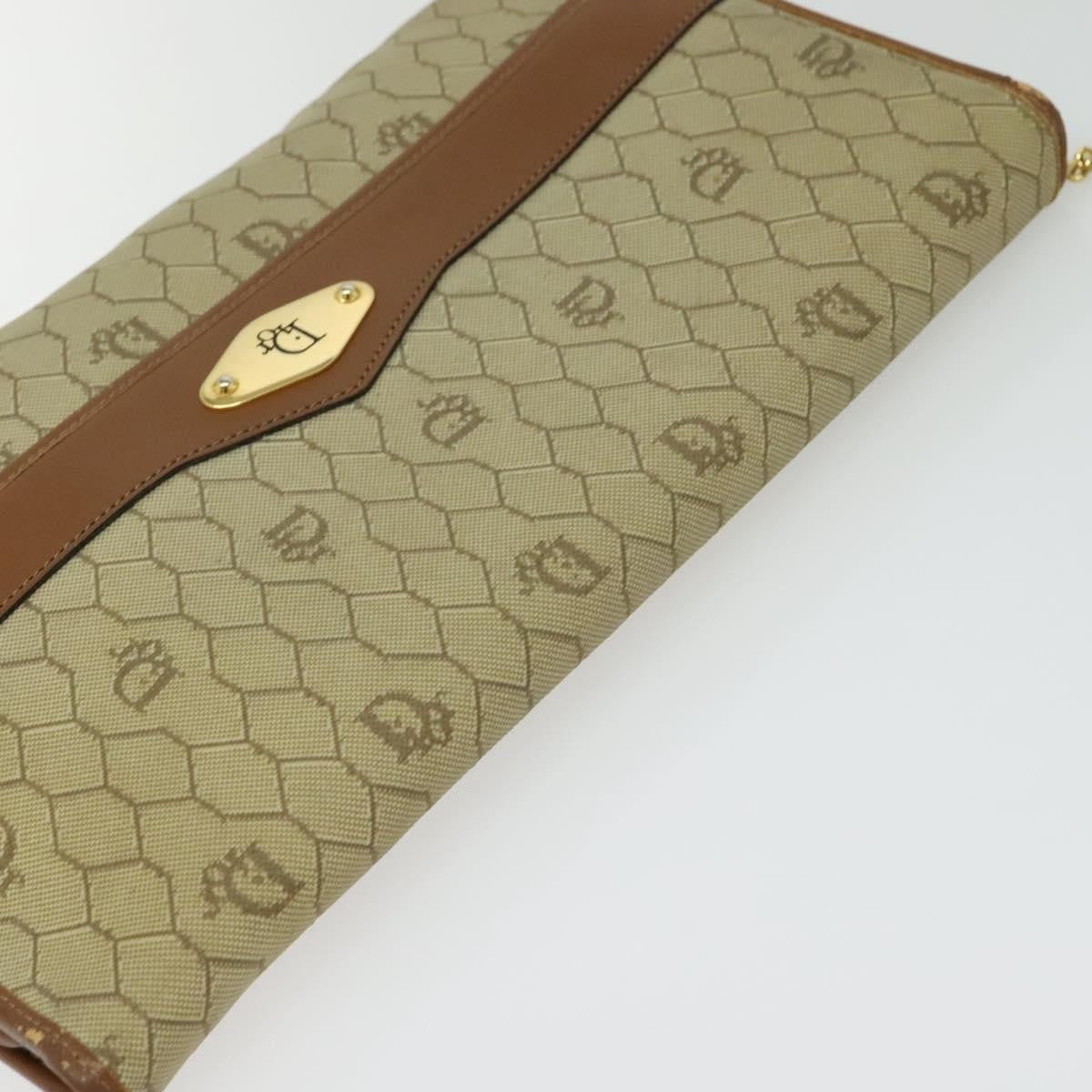 Christian Dior Vintage Honeycomb chain Canvas