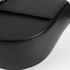 Versace Virtus Flap Messenger Bag Leather