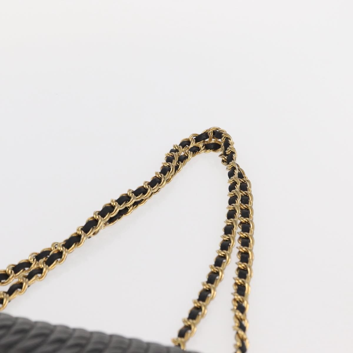 Bally Vintage Chain Shoulder Bag Quilted Leather