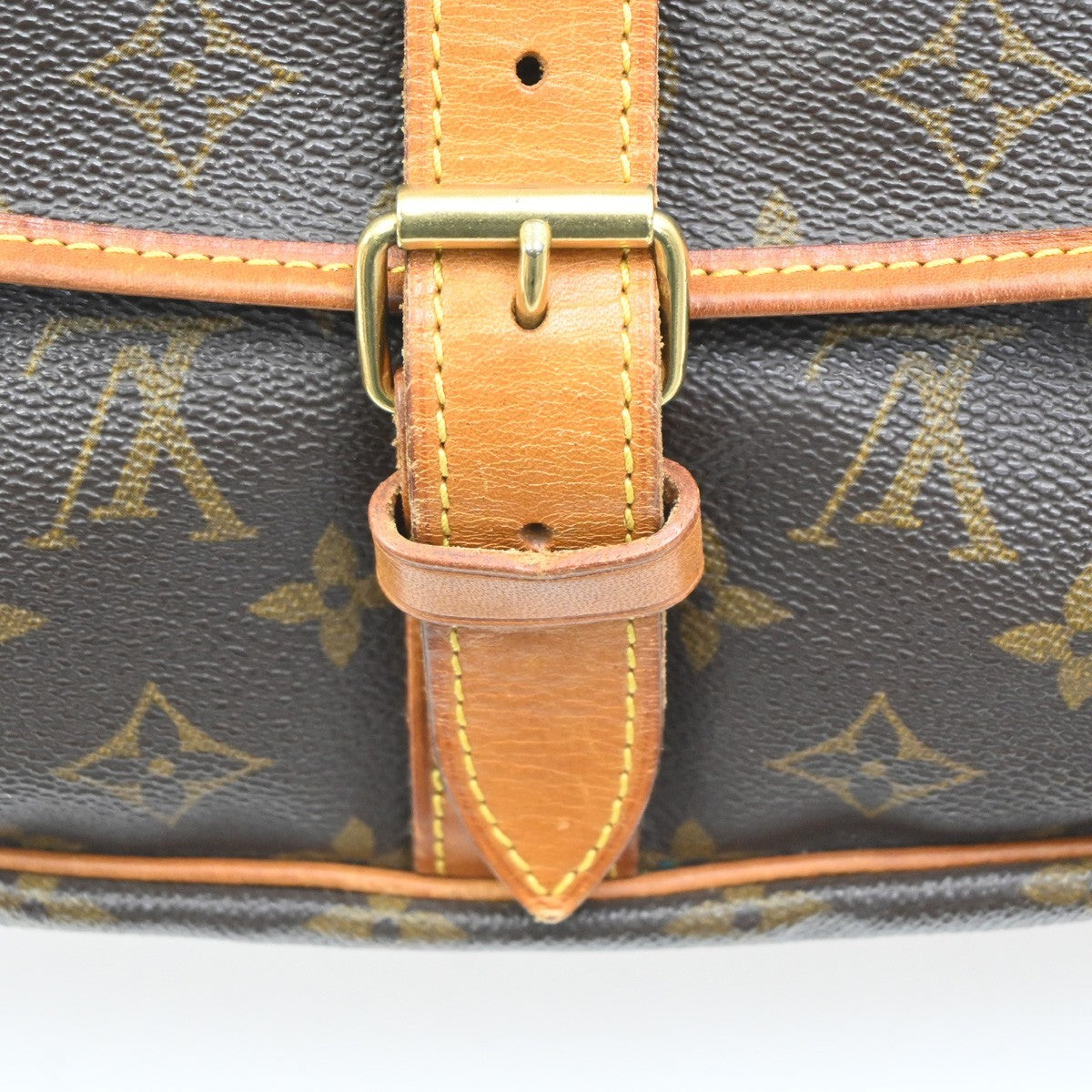 Louis Vuitton Saumur Handbag Monogram Canvas