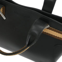 Gucci Web Handbag Leather wih Canvas