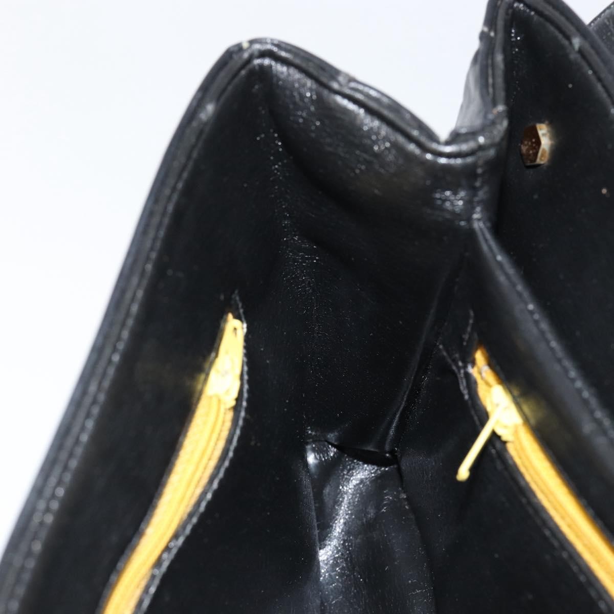 Christian Dior Vintage Chain Flap Shoulder Bag Leather