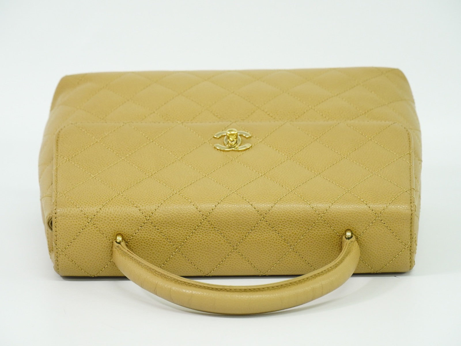 Chanel Coco Top Handle Bag Quilted Caviar