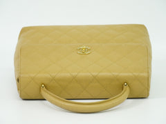 Chanel Coco Top Handle Bag Quilted Caviar