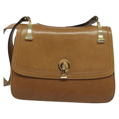 Gucci Vintage Flap Crossbody Bag Leather