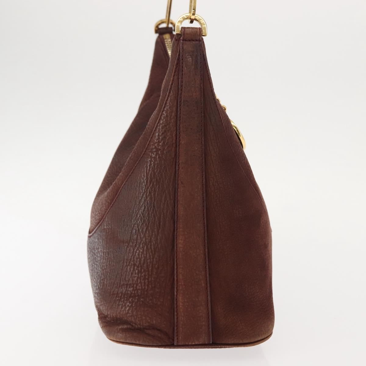 Bvlgari Medallion Frame Shoulder Bag Leather