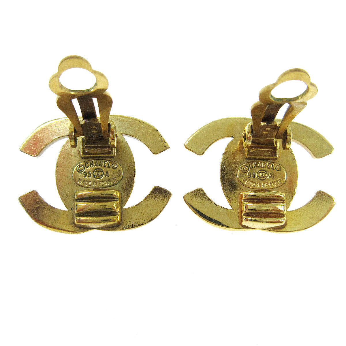 Chanel CC Turnlock Clip-On Earrings Metal