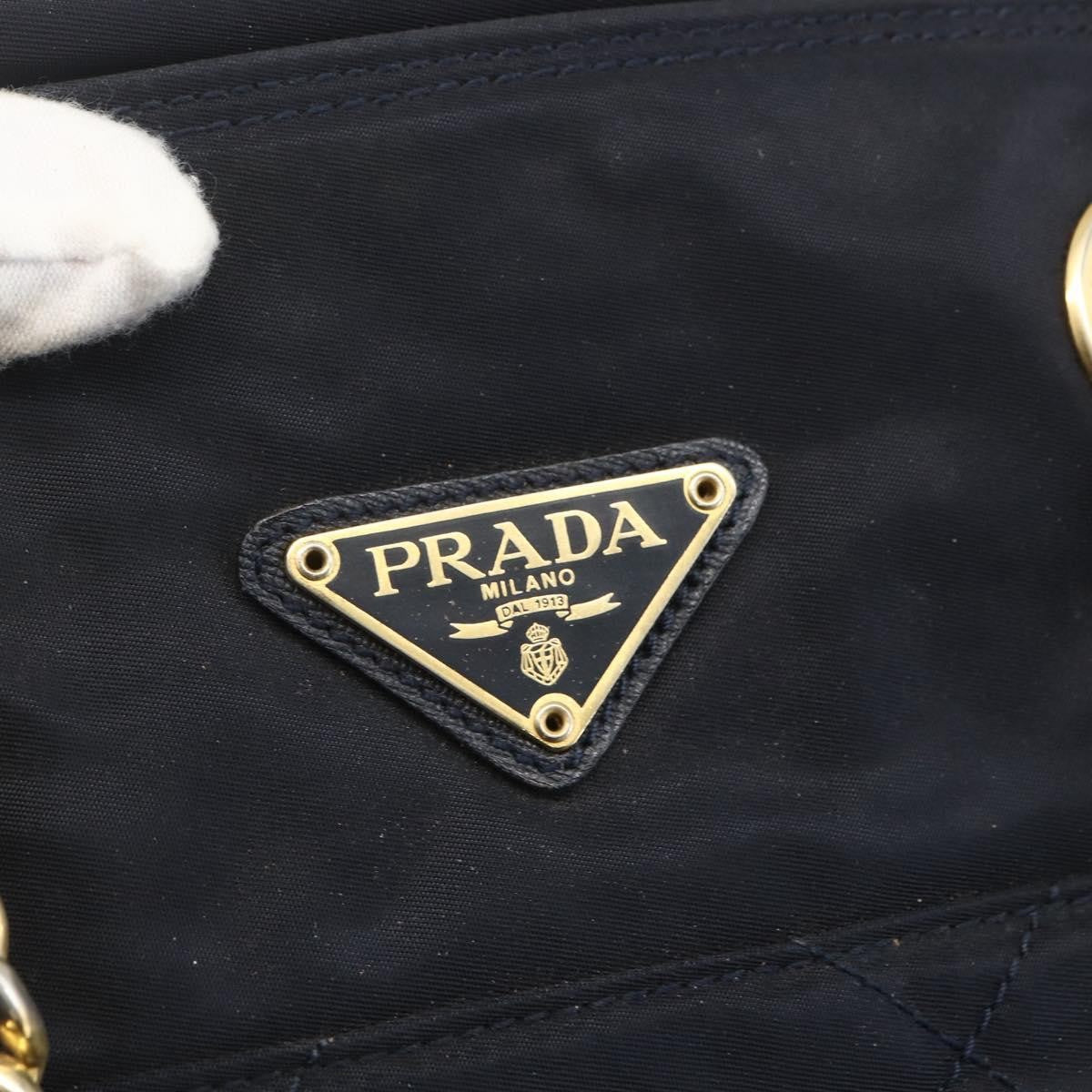 Prada Chain Zip Tote Quilted Tessuto