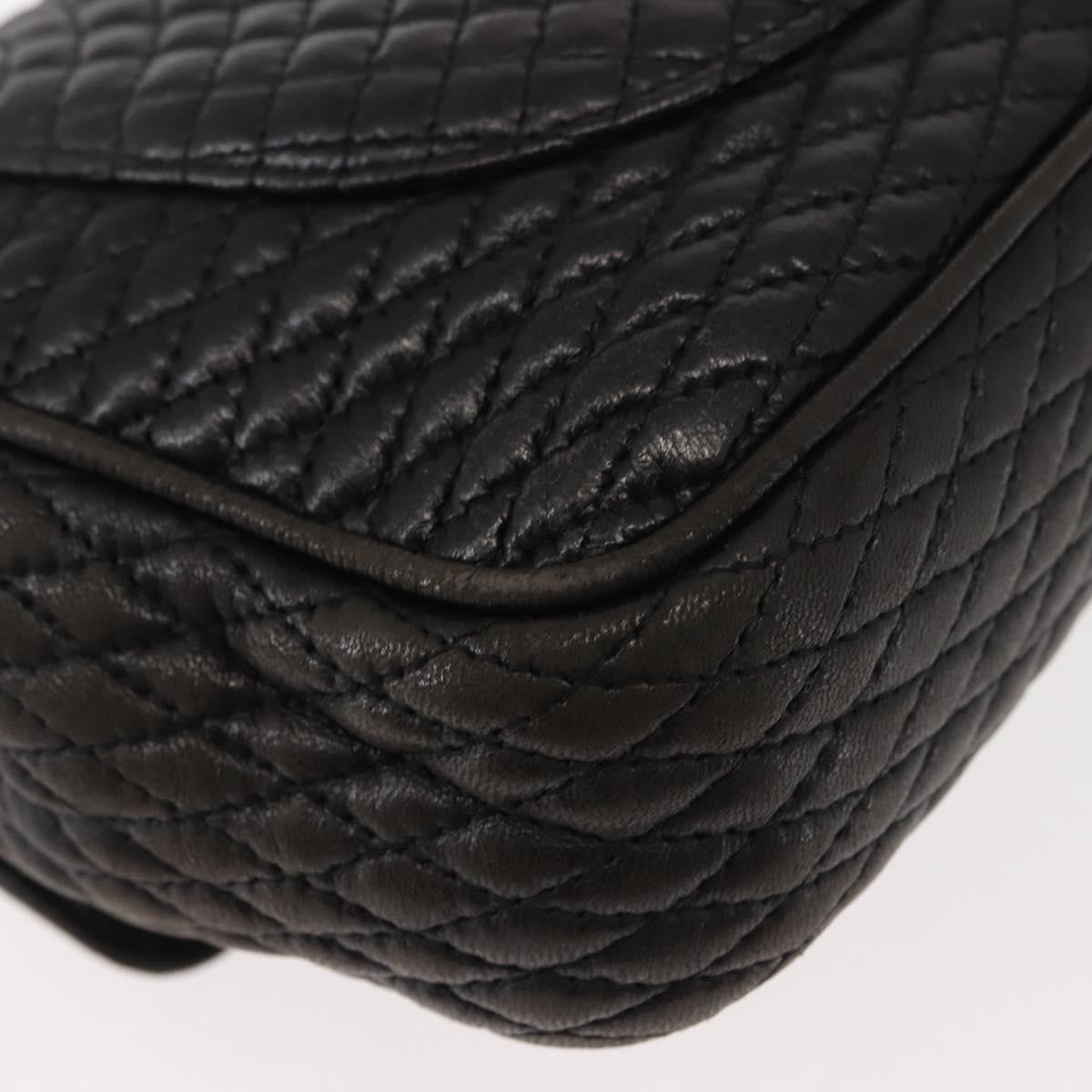 Bally Vintage Chain Shoulder Bag Quilted Leather