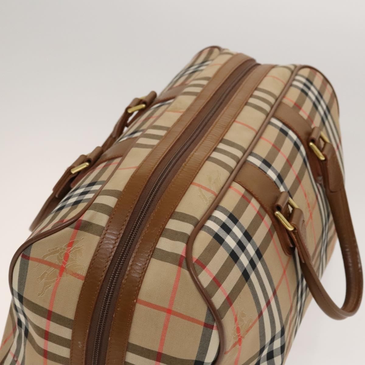 Burberry Vintage Duffle Bag Horseferry Check Canvas