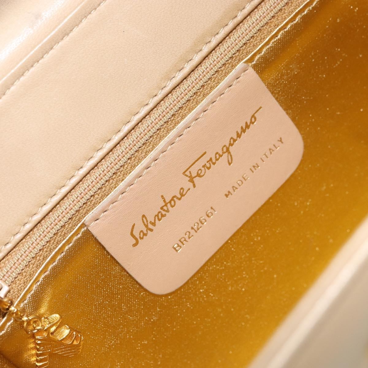 Salvatore Ferragamo Vintage Flap Shoulder Bag Leather