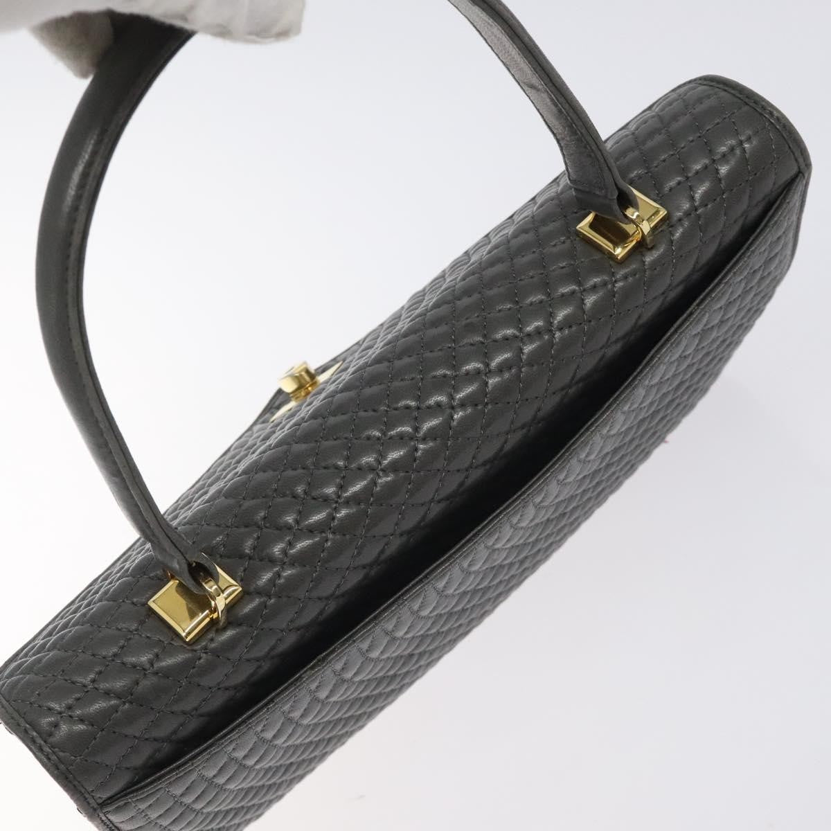 Bally Vintage Handbag Quilted Leather