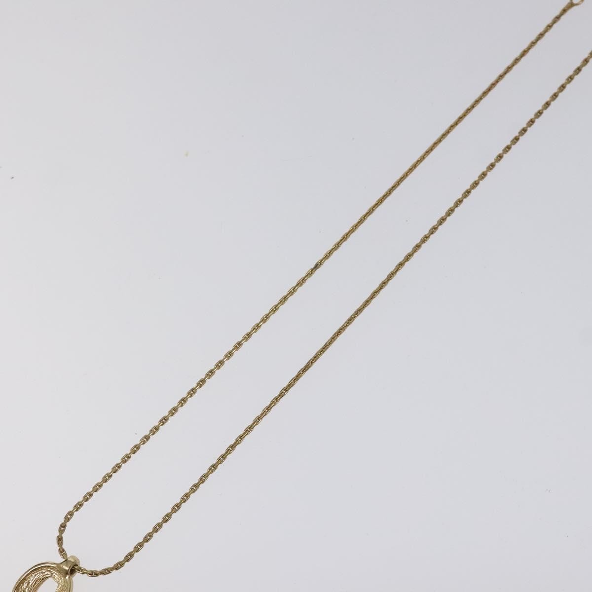 Christian Dior CD Pendant Necklace Gold-plated