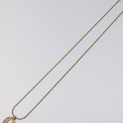 Christian Dior CD Pendant Necklace Gold-plated