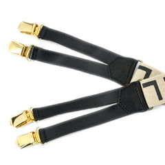 Chanel Logo Suspenders Canvas