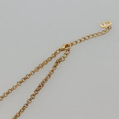 Christian Dior CD Pendant Necklace Gold-plated