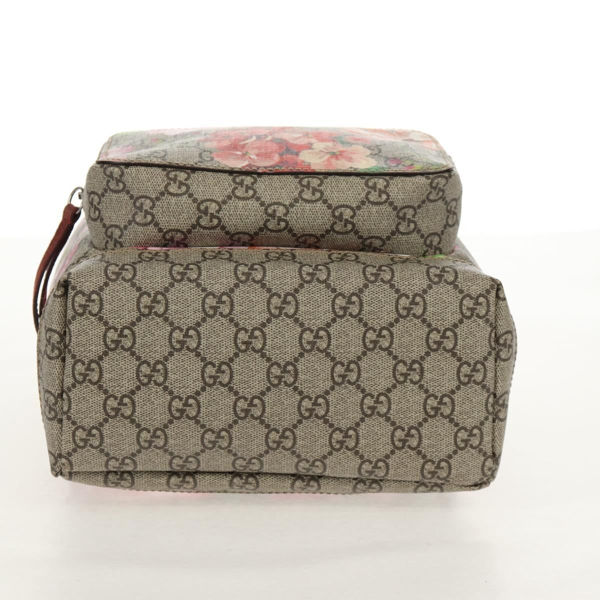 Gucci Buckle Backpack Blooms Print GG Coated Canvas