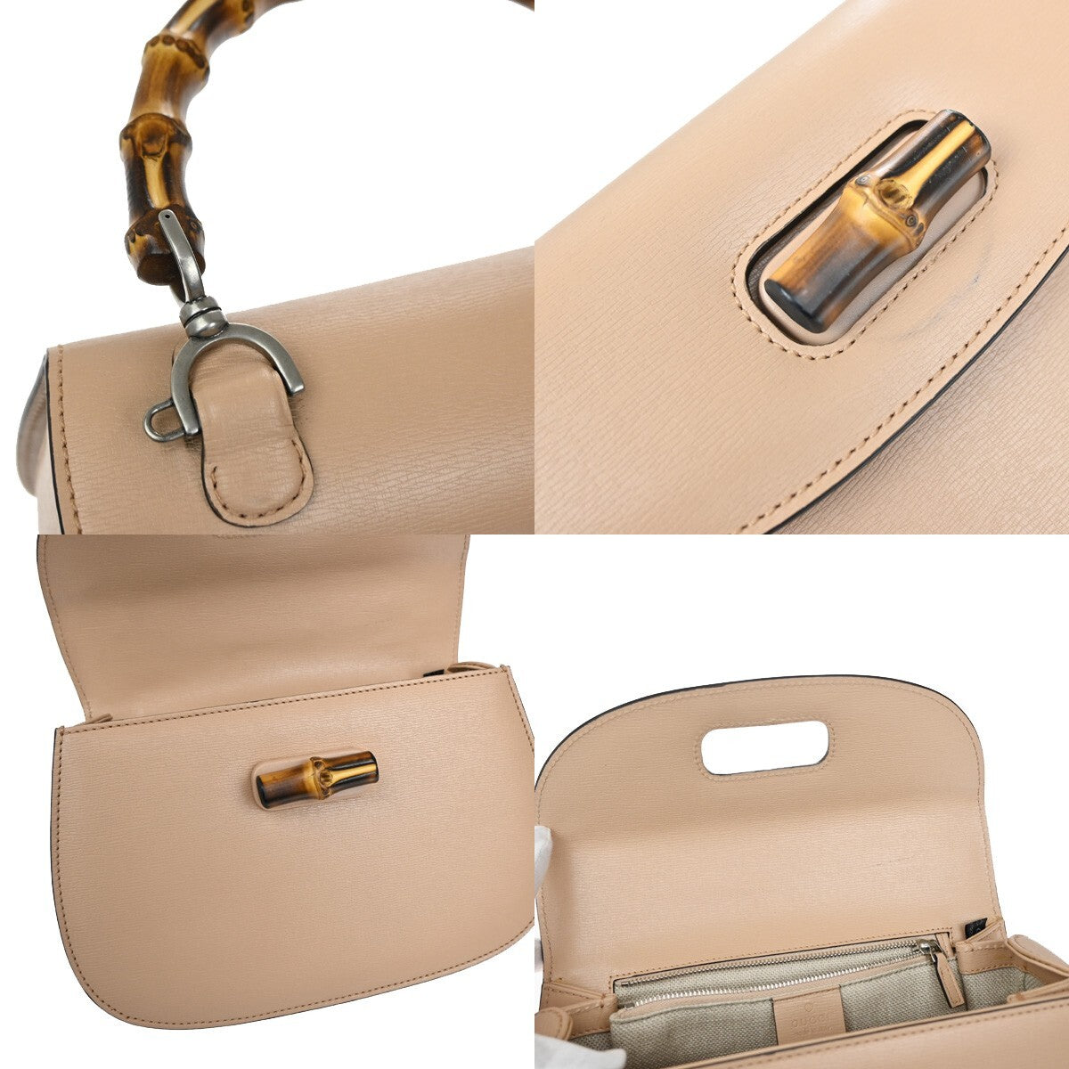 Gucci Bamboo 1947 Top Handle Bag Leather