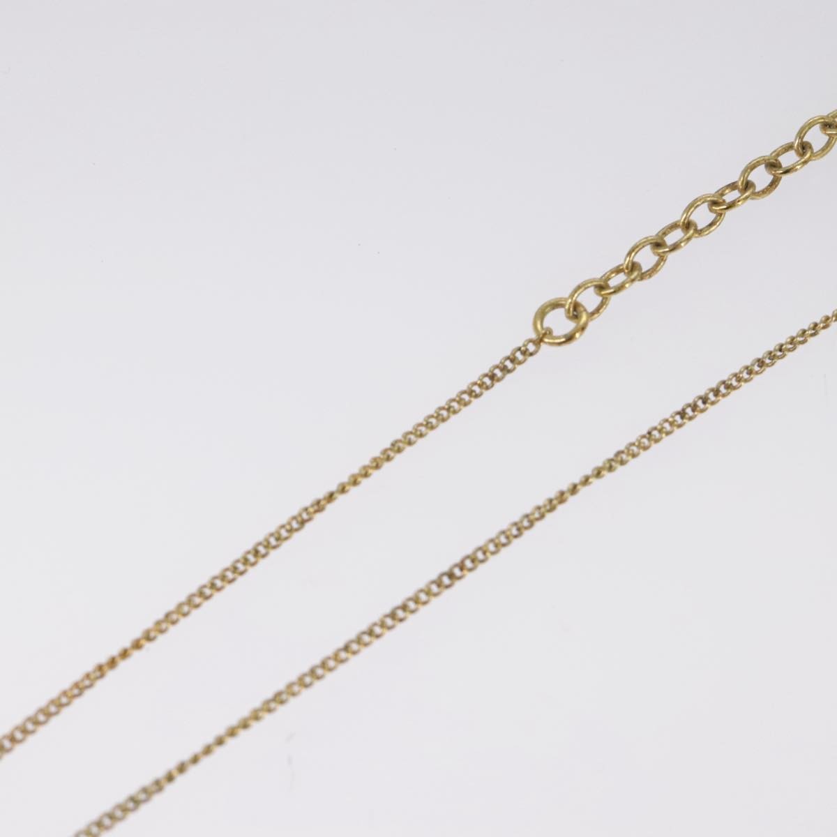 Christian Dior Vintage Logo Round Pendant Necklace Metal and Crystals