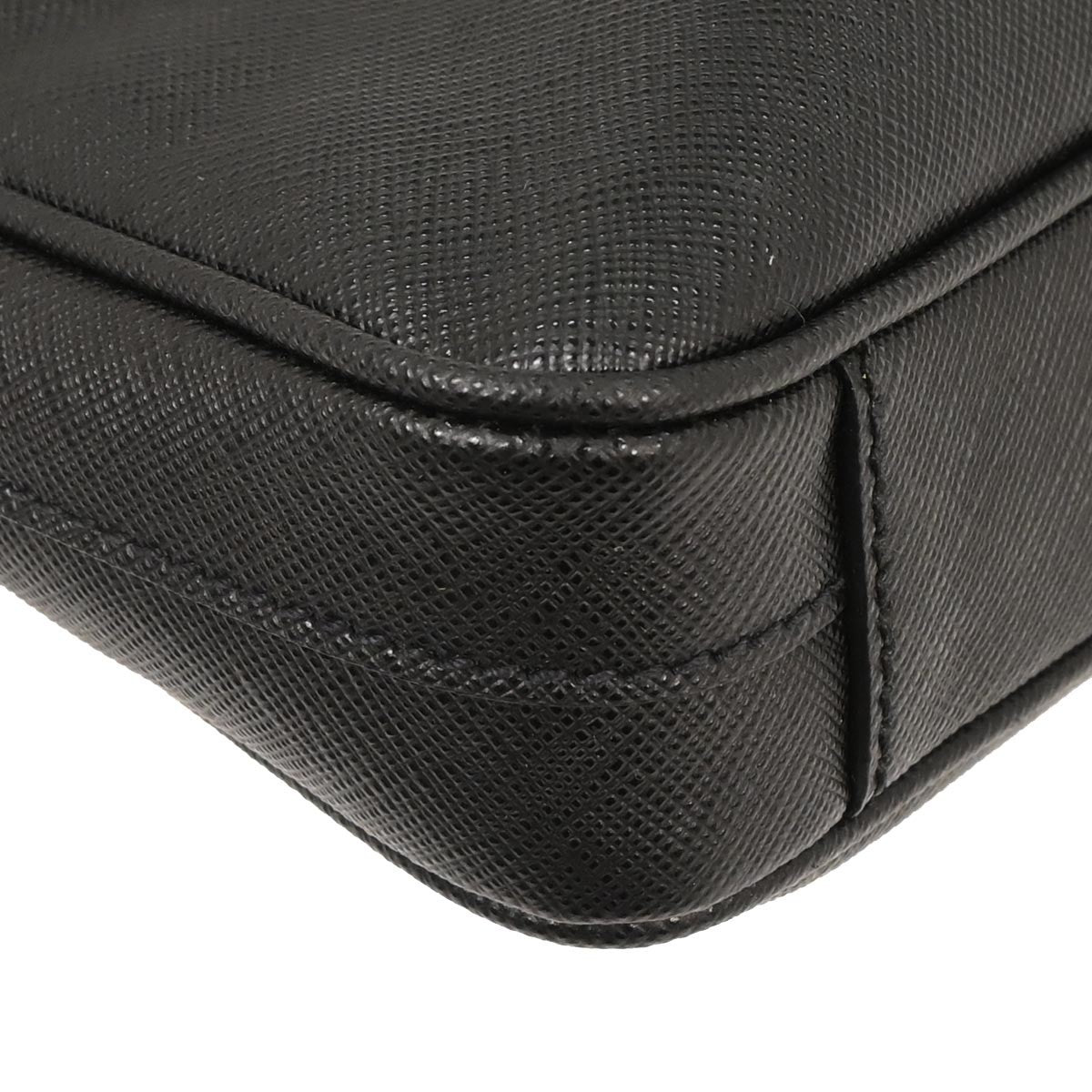 Prada Convertible Zip Around Briefcase Saffiano Leather